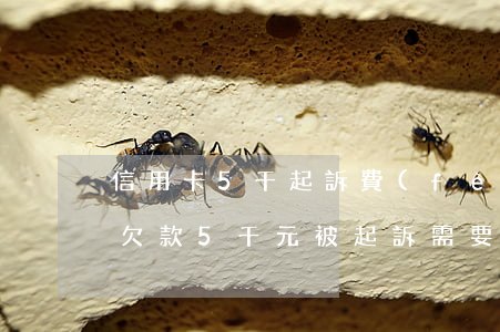 信用卡5千起訴費(fèi)用多少，信用卡欠款5千元，被起訴需要支付多少訴訟費(fèi)用？